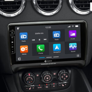 D9-TT Premium Android Autoradio für Audi TT mit 4 x 100W Class-D Verstärker, 9 Zoll Display (hochauflösend), Inkl. Head-up-Display, Apple CarPlay und Android Auto