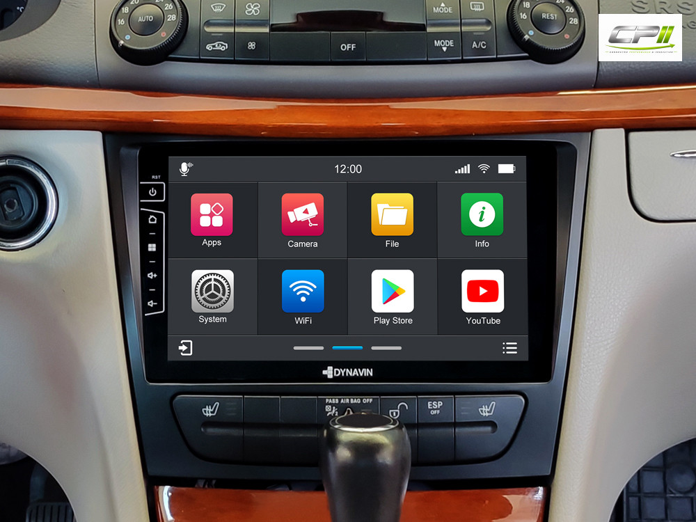 D9-W211 Premium 192 GB Android Autoradio für Mercedes E-Klasse mit 4 x 100W Class-D Verstärker, 9 Zoll Display (hochauflösend), Inkl. Head-up-Display, Apple CarPlay und Android Auto – Bild 4