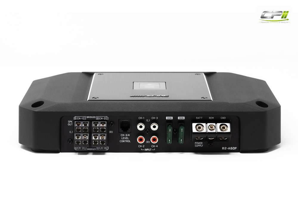 Alpine R2-A60F R-Series 4-Kanal Digital-Verstärker - RMS Leistung 4x 150W @ 2 Ohm – R2-A60F-03 CPII