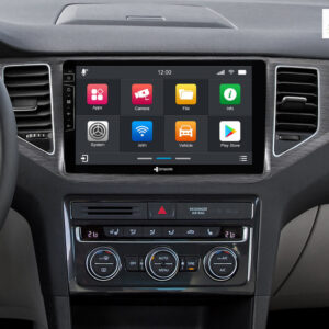 D9-135S Premium 192 GB Android Autoradio für VW Golf Sportsvan mit 4 x 100W Class-D Verstärker, 10,1 Zoll Display (hochauflösend), Inkl. Head-up-Display, Apple CarPlay und Android Auto – Bild 3