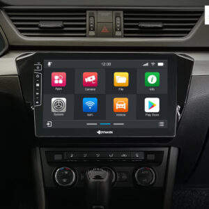 D9-37 Premium Android Autoradio für Skoda Superb mit 4 x 100W Class-D Verstärker, 10,1 Zoll Display (hochauflösend), Inkl. Head-up-Display, Apple CarPlay und Android Auto – Bild 3