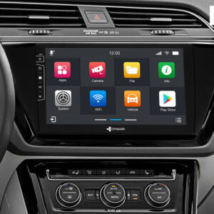 D9-40 Premium Flex Android Autoradio für VW Touran mit 4 x 100W Class-D Verstärker, 10,1 Zoll Display (hochauflösend), Inkl. Head-up-Display, Apple CarPlay und Android Auto – Bild 3