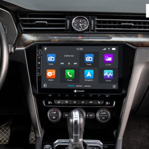 D9-55 Premium Flex 160 GB Android Autoradio für VW Passat B8 mit 4 x 100W Class-D Verstärker, 10,1 Zoll Display (hochauflösend), Inkl. Head-up-Display, Apple CarPlay und Android Auto