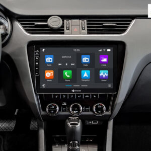 D9-7 Premium Flex 160 GB Android Autoradio für Skoda Octavia III mit 4 x 100W Class-D Verstärker, 10,1 Zoll Display (hochauflösend), Inkl. Head-up-Display, Apple CarPlay und Android Auto