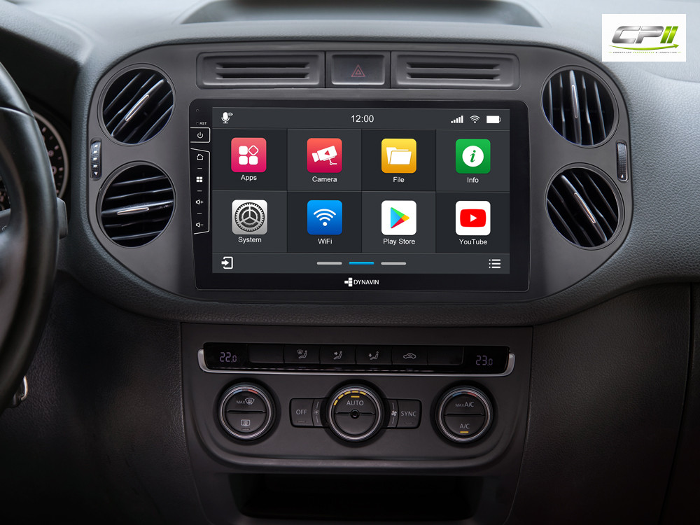 D9-83B Premium Flex 160 GB Android Autoradio für VW Tiguan 2007-2017 | Golf 5 mit 4 x 100W Class-D Verstärker, 9 Zoll Display (hochauflösend), Inkl. Head-up-Display, Apple CarPlay und Android Auto – Bild 3