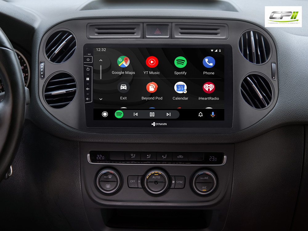 D9-83B Premium Flex 160 GB Android Autoradio für VW Tiguan 2007-2017 | Golf 5 mit 4 x 100W Class-D Verstärker, 9 Zoll Display (hochauflösend), Inkl. Head-up-Display, Apple CarPlay und Android Auto – Bild 4