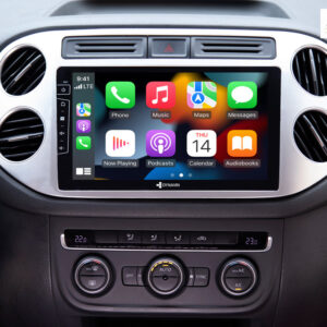D9-83S Premium Android Autoradio für VW Tiguan 2007-2017 | Golf 5 mit 4 x 100W Class-D Verstärker, 9 Zoll Display (hochauflösend), Inkl. Head-up-Display, Apple CarPlay und Android Auto – Bild 4