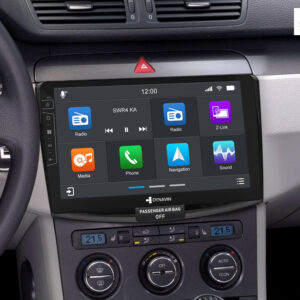 D9-B6B Premium Flex 160 GB Android Autoradio für VW Passat B6 mit 4 x 100W Class-D Verstärker, 10,1 Zoll Display (hochauflösend), Inkl. Head-up-Display, Apple CarPlay und Android Auto