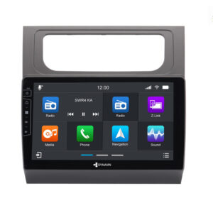 D9-DF14 Premium 192 GB Android Autoradio für VW Touran mit 4 x 100W Class-D Verstärker, 10,1 Zoll Display (hochauflösend), Inkl. Head-up-Display, Apple CarPlay und Android Auto