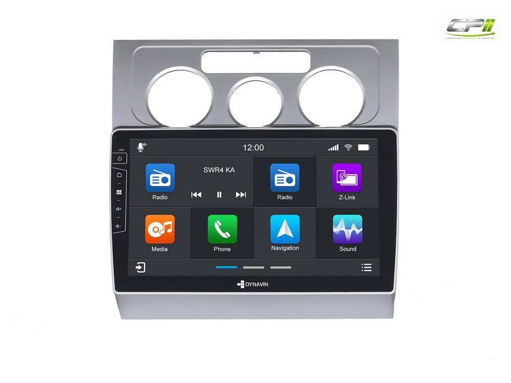 D9-DF16 Premium Android Autoradio für VW Touran mit 4 x 100W Class-D Verstärker, 10,1 Zoll Display (hochauflösend), Inkl. Head-up-Display, Apple CarPlay und Android Auto