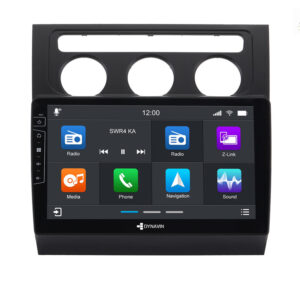 D9-DF17 Premium Android Autoradio für VW Touran mit 4 x 100W Class-D Verstärker, 10,1 Zoll Display (hochauflösend), Inkl. Head-up-Display, Apple CarPlay und Android Auto
