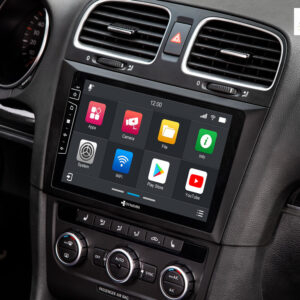D9-DF31 Premium Flex Android Autoradio für VW Golf 6 mit 4 x 100W Class-D Verstärker, 9 Zoll Display (hochauflösend), Inkl. Head-up-Display, Apple CarPlay und Android Auto – Bild 3