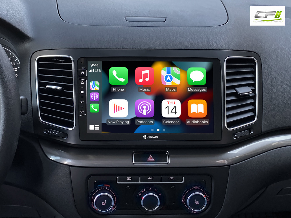 D9-DF56 Premium Android Autoradio für VW Sharan Seat Alhambra mit 4 x 100W Class-D Verstärker, 9 Zoll Display (hochauflösend), Inkl. Head-up-Display, Apple CarPlay und Android Auto – Bild 4