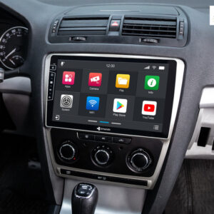 D9-DF63 Premium Flex Android Autoradio für Skoda Octavia II mit 4 x 100W Class-D Verstärker, 10,1 Zoll Display (hochauflösend), Inkl. Head-up-Display, Apple CarPlay und Android Auto – Bild 3
