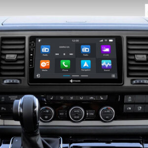 D9-T6 Premium Flex 160 GB Android Navigationssystem für VW T6 mit 4 x 100W Class-D Verstärker, 9 Zoll Display (hochauflösend), Inkl. Head-up-Display, Apple CarPlay und Android Auto