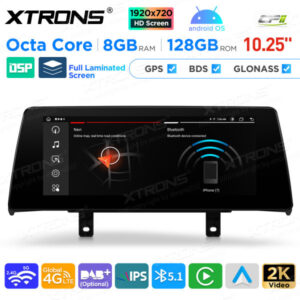 QAB12EVB12NER 10,25 Zoll Android Octa Core 8 GB + 128 GB Auto GPS Multimedia Player für BMW 1er F20 / F21 2er F23 Cabrio EVO