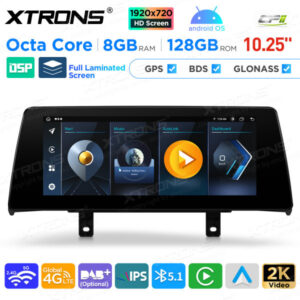 QAB12EVB12NER 10,25 Zoll Android Octa Core 8 GB + 128 GB Auto GPS Multimedia Player für BMW 1er F20 / F21 2er F23 Cabrio EVO Lenkrad Rechts