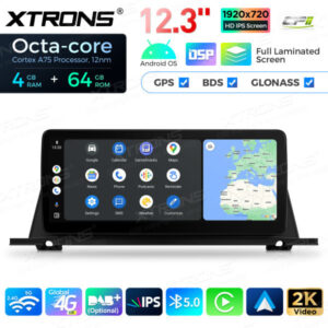 QLB22CIB12FVGT 12,3-Zoll-Octa-Core 4 + 64 GB Globaler 4G LTE-Android-Autoradio-Multimedia-Player mit vollständig laminiertem