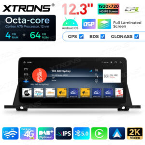 QLB22CIB12FVGT 12,3-Zoll-Octa-Core 4 + 64 GB Globaler 4G LTE-Android-Autoradio-Multimedia-Player mit vollständig laminiertem