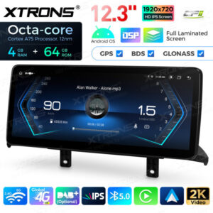 12,3 Zoll Octa Core 4 + 64 GB Global 4G LTE Android Autoradio Multimedia-Player mit vollständig laminiertem Bildschirm für BM