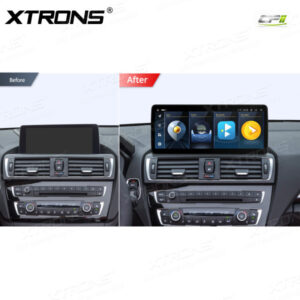 Alternative view of 12,3 Zoll Octa Core 4 + 64 GB Global 4G LTE Android Autoradio Multimedia-Player mit vollständig laminiertem Bildschirm für BMW 1er F20 F21 / 2 Serie F23 Cabrio NBT
