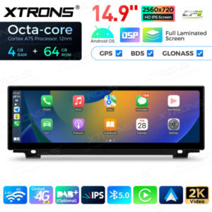 QLB42FVNB 14,9 Zoll Octa Core 4 + 64 GB Global 4G LTE Android Autoradio Multimedia Player mit vollständig laminiertem 2K IPS-