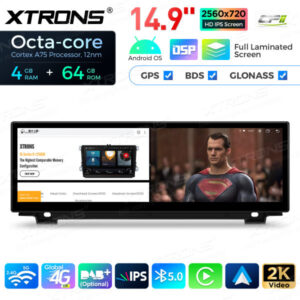 QLB42FVNB 14,9 Zoll Octa Core 4 + 64 GB Global 4G LTE Android Autoradio Multimedia Player mit vollständig laminiertem 2K IPS-