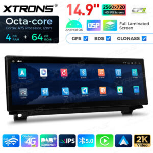 QLB42FVNB 14,9 Zoll Octa Core 4 + 64 GB Global 4G LTE Android Autoradio Multimedia Player mit vollständig laminiertem 2K IPS-