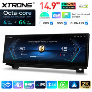 QLB42FVNB 14,9 Zoll Octa Core 4 + 64 GB Global 4G LTE Android Autoradio Multimedia Player mit vollständig laminiertem 2K IPS-