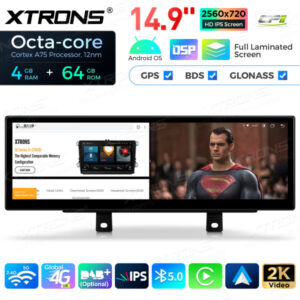 QLB42THNBR 14,9 Zoll Octa Core 4 + 64 GB Global 4G LTE Android Autoradio Multimedia-Player mit vollständig laminiertem 2K IPS-Bildschirm für BMW 3er F30 F31 F34 F35 / 4 Serie F32 F33 F36 NBT – Bild 11