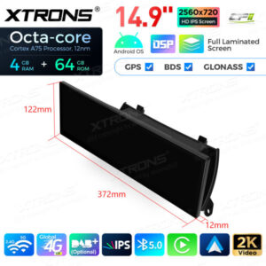 QLB42X5CCL 14,9 Zoll Octa Core 4 + 64 GB Global 4G LTE Android Autoradio Multimedia Player mit vollständig laminiertem 2K IPS