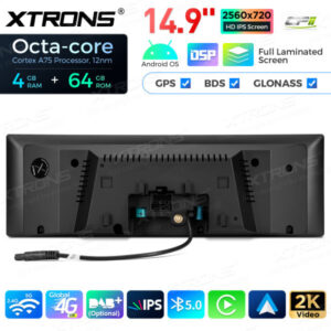 QLB42X5CIL 14,9 Zoll Octa Core 4 + 64 GB Global 4G LTE Android Autoradio Multimedia-Player mit vollständig laminiertem 2K IPS
