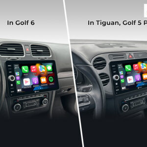 D9-V9W Premium 192 GB Android Autoradio für VW Golf 6, Golf 5 Plus, Tiguan mit 4 x 100W Class-D Verstärker, 9 Zoll Display (hochauflösend), Inkl. Head-up-Display, Apple CarPlay und Android Auto – Bild 3