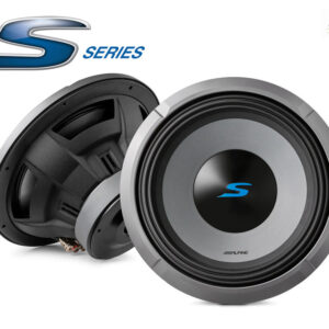 Alpine S2-W12D4 S-Series 30 cm (12-Zoll) Subwoofer mit 4 Ohm Doppelschwingspule