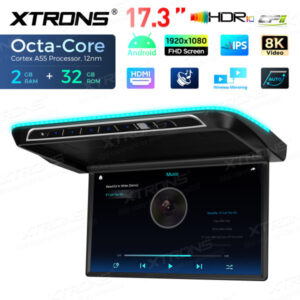CM171AM 17,3-Zoll-Elektromotor-Octa-Core-Android-Auto-TV-Flip-Down-Monitor mit FHD-Bildschirm – Bild 6