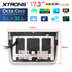 CM171AM 17,3-Zoll-Elektromotor-Octa-Core-Android-Auto-TV-Flip-Down-Monitor mit FHD-Bildschirm – Bild 11