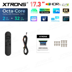 CM171AM 17,3-Zoll-Elektromotor-Octa-Core-Android-Auto-TV-Flip-Down-Monitor mit FHD-Bildschirm – Bild 12