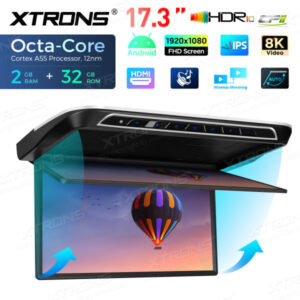 CM171AM 17,3-Zoll-Elektromotor-Octa-Core-Android-Auto-TV-Flip-Down-Monitor mit FHD-Bildschirm – Bild 4