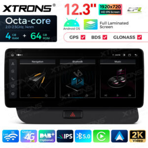 QLA22UCA12Q5L 12,3 Zoll Octa Core 4 + 64 GB Global 4G LTE Android Autoradio Multimedia-Player mit vollständig laminiertem 2K IPS-Bildschirm für Audi Q5 (2009-2017) LHD – Bild 6