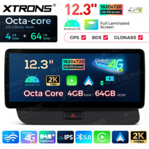 QLA22UCA12Q5L 12,3 Zoll Octa Core 4 + 64 GB Global 4G LTE Android Autoradio Multimedia-Player mit vollständig laminiertem 2K IPS-Bildschirm für Audi Q5 (2009-2017) LHD – Bild 7