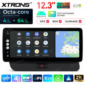 QLA22UCA12Q5L 12,3 Zoll Octa Core 4 + 64 GB Global 4G LTE Android Autoradio Multimedia-Player mit vollständig laminiertem 2K IPS-Bildschirm für Audi Q5 (2009-2017) LHD – Bild 9