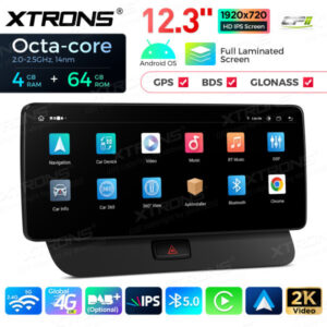 QLA22UCA12Q5L 12,3 Zoll Octa Core 4 + 64 GB Global 4G LTE Android Autoradio Multimedia-Player mit vollständig laminiertem 2K IPS-Bildschirm für Audi Q5 (2009-2017) LHD – Bild 11
