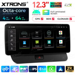 QLA22UCA12Q5L 12,3 Zoll Octa Core 4 + 64 GB Global 4G LTE Android Autoradio Multimedia-Player mit vollständig laminiertem 2K IPS-Bildschirm für Audi Q5 (2009-2017) LHD – Bild 12