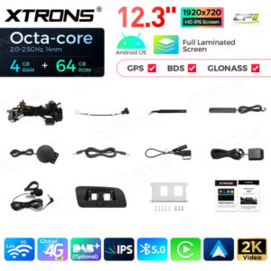 QLA22UCA12Q5L 12,3 Zoll Octa Core 4 + 64 GB Global 4G LTE Android Autoradio Multimedia-Player mit vollständig laminiertem 2K IPS-Bildschirm für Audi Q5 (2009-2017) LHD – Bild 16