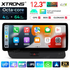 QLA22UHA12Q5L 12,3 Zoll Octa Core 4 + 64 GB Global 4G LTE Android Autoradio Multimedia-Player mit vollständig laminiertem 2K IPS-Bildschirm für Audi Q5 (2009-2017) LHD – Bild 8