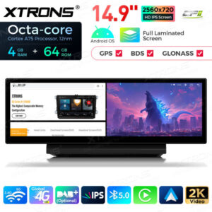 QLA42A6NL 14,9 Zoll Octa Core 4 + 64 GB Global 4G LTE Android Autoradio Multimedia-Player mit vollständig laminiertem 2K IPS-