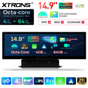 QLA42Q5NL 14,9 Zoll Octa Core 4 + 64 GB Global 4G LTE Android Autoradio Multimedia Player mit vollständig laminiertem 2K IPS-Bildschirm für Audi Q5 SQ5 (2017-2020) mit MIB2-System Lenkrad Links – Bild 7