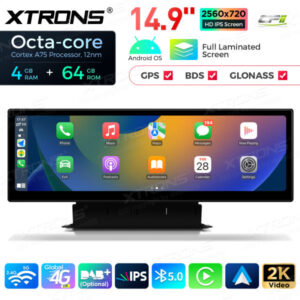QLA42Q5NL 14,9 Zoll Octa Core 4 + 64 GB Global 4G LTE Android Autoradio Multimedia Player mit vollständig laminiertem 2K IPS-Bildschirm für Audi Q5 SQ5 (2017-2020) mit MIB2-System Lenkrad Links – Bild 8