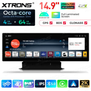 QLA42Q5NL 14,9 Zoll Octa Core 4 + 64 GB Global 4G LTE Android Autoradio Multimedia Player mit vollständig laminiertem 2K IPS-Bildschirm für Audi Q5 SQ5 (2017-2020) mit MIB2-System Lenkrad Links – Bild 10