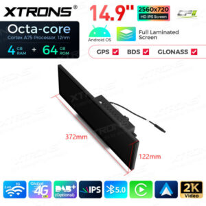 QLA42Q5NL 14,9 Zoll Octa Core 4 + 64 GB Global 4G LTE Android Autoradio Multimedia Player mit vollständig laminiertem 2K IPS-Bildschirm für Audi Q5 SQ5 (2017-2020) mit MIB2-System Lenkrad Links – Bild 16